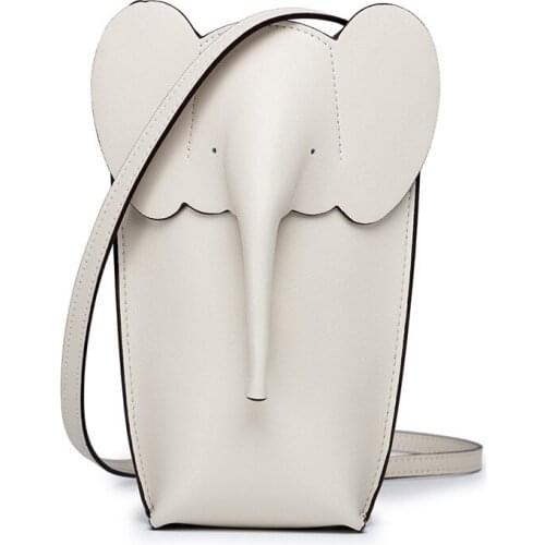 Elephant Mobile Phone Bag Women Handbag Messenger Bag Cow Leather Bags Female Crossbody Bag Lady Bag Clutch Bag Bolsos Mujer