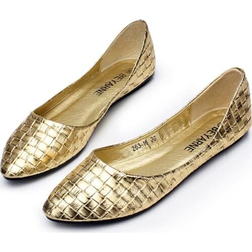 New 2020 Sring Summer Casual Shoes Women Flats Pointed Toe Shoes Moccasins Ballerina Loafers T69