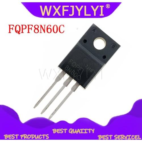 10pcs/lot FQPF8N60C 8N60C 8N60 600V 8A MOSFET N-Channel transistor TO-220F new original