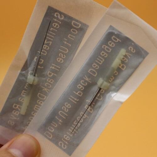 100Pcs 1RL Permanent Makeup Needles With 50 Pcs Needle Caps Dragon MachineTattoo Needle Tattoo Accesories