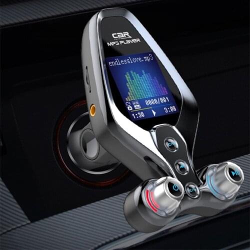 2021 FM Modulator Transmitter Bluetooth 5.0 FM Radio QC3.0 USB Car Charger Handsfree Car Kit Wireless Aux Audio FM Transmiter