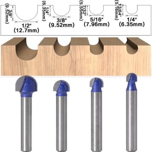 6mm Shank Round Ball Nose Router Bit End Mill Slot Knife Cove Milling Cutter