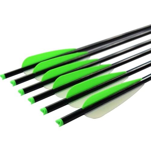 6pcs Aluminum Crossbow Bolt 16"-20" 2219 Moon Knock 125gr Screw Point + 100 Grain Broadhead Hunting Archery Bow Outdoor Sport