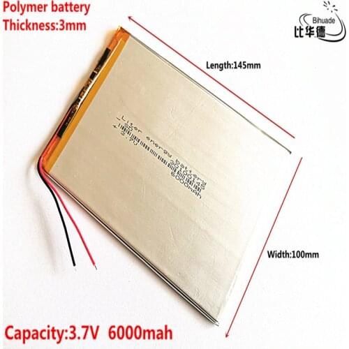 30100145 Universal For Digma optima 10.6 3G TT1006MG / For irbis tz172 Tablet Battery 6000mah 3.7V Polymer li-ion