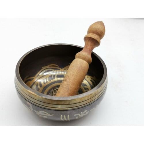 Buddhism Religion Nepal Healing Singing Bowl Traditional Meditation with Mat