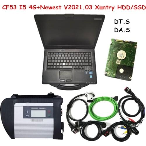 CF53 CF-53 i5 4g Ram Laptop with 2021.03 Software 360gb ssd/320gb hdd MB STAR SD Connect C4 Can Work For Be-nz Diagnostic Tool