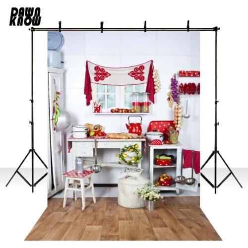 DAWNKNOW Kitchen Photography Background Backdrop Indoor Photocall Children For Photo Shoot Studio Props Customize Live F2739
