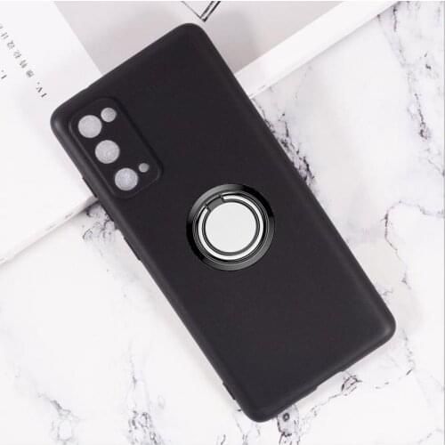 For Samsung Galaxy Note 20 S20 FE Ultra 10 10+ S20+ S10+ S10 Lite 5G Back Ring Holder Bracket Phone Case TPU Soft Silicone Cover