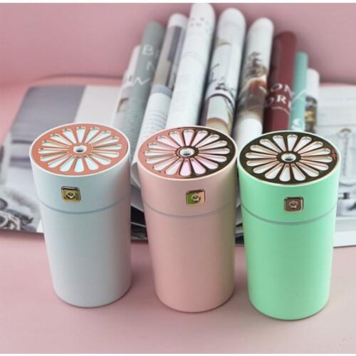 ELOOLE USB Portable Car Humidifier Wireless Air Humidifying Spray Diffuser Purifier Nanometer Spray With Night Light For Home