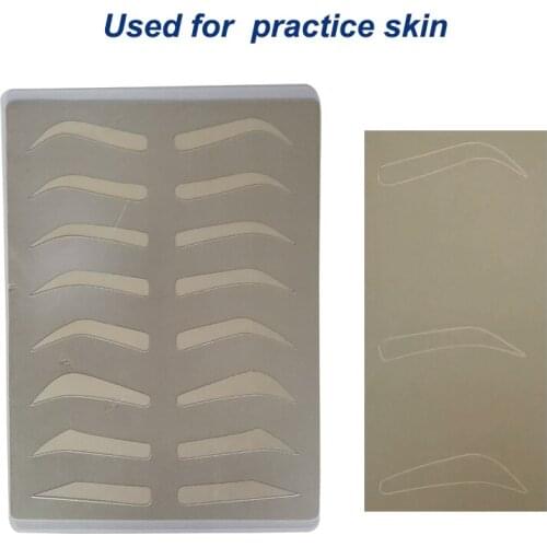 Tattoo Practice Skin Double Face Permanent Makeup Fake Makeup Tattoo Beginner Practice Microblading Tattoo PMU Tool Accessories