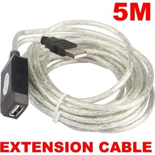 5M USB Extension Cable Active Extension Repeater Cable Adapter with Chip USB2.0