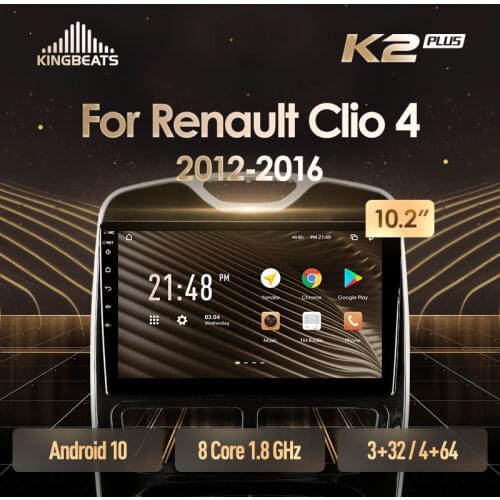 KingBeats Android 10 Octa-Core head unit HU 4G in Dash Car Radio Multimedia Video Player Navigation GPS For Renault Clio 4 BH98 KH98 2012 - 2016 no dvd 2 din Double Din Android Car Stereo 2din