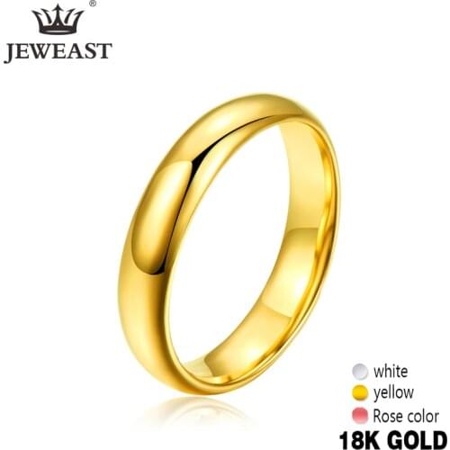 JYM 18K Gold Pure Gold Ring Real 18K Gold Solid Gold Rings Beautiful Upscale Trendy Classic Party Fine Jewelry Hot Sell New 2020