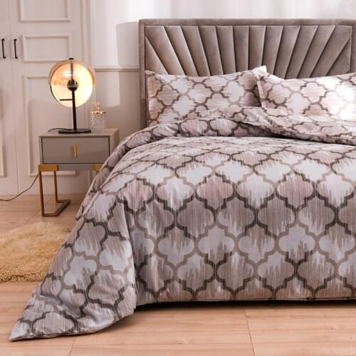 Bedding Set Geometry Duvet Cover For Home Twin Size Double Quilt 220x240 Queen Pillowcase Euro Single 135 Textile Luxury Bedroom