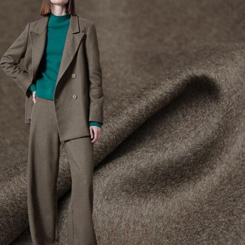 Red Raspberry Mix Brown Overcoating Fine Wool Garment Materials Women Suits Pants Overcoat Sewing DIY Cloth Fabrics Freeshipping