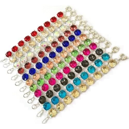 Fashion jewelry 9 Dot Bracelet Bangle Fashion Big Glass Stone Jewelry for Women