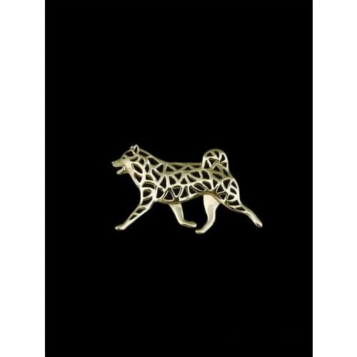 Trendy high quality cute Shiba Inu animal brooches plated silver brooches fashion jewelry