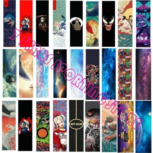 Skateboard Sandpaper Digital Spray Emery Surfboard Sandpaper Double Rocker Skateboard Sticker Electric Scooter Griptape Abrasive