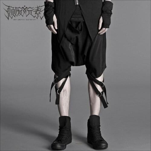 27-44 Hot 2020 New Men Clothing Personality Tide Low Crotch Pants Collapse Punk Harem Pants Hairstylist Singer Stage Costumes