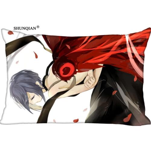 New Tokyo Ghoul Pillow Case Custom Wedding Pillowcase Cover Cases Gift Zippered Rectangle Pillow Case