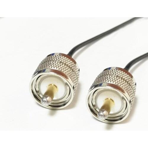 New UHF Male Plug Switch UHF Male Plug PL259 pigtail cable RG174 Wholesale 20CM 8" Adapter