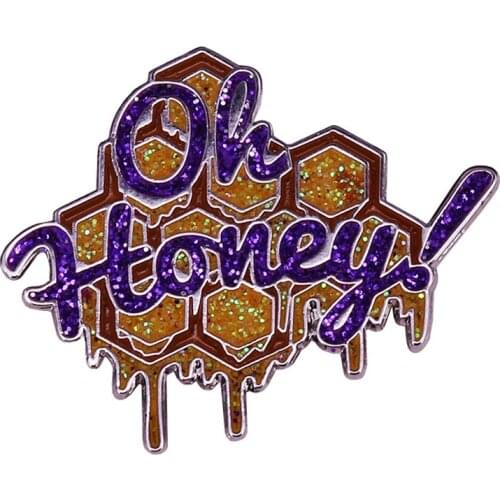 Oh Honey ! Trixie Mattel Bee Hive Brooch Pins Enamel Metal Badges Lapel Pin Brooches Jackets Fashion Jewelry Accessories