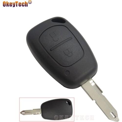 OkeyTech For Vivaro Movano for Renault Traffic Master Kangoo Nissan Car Key 2 Button Remote Blank Auto Key Fob Case Cover NE73