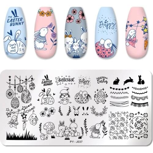 PICT YOU Nail Stamping Plates Animals Stamping Template Stainless Steel Stamping Nail Template Nail Design Stencil Tool