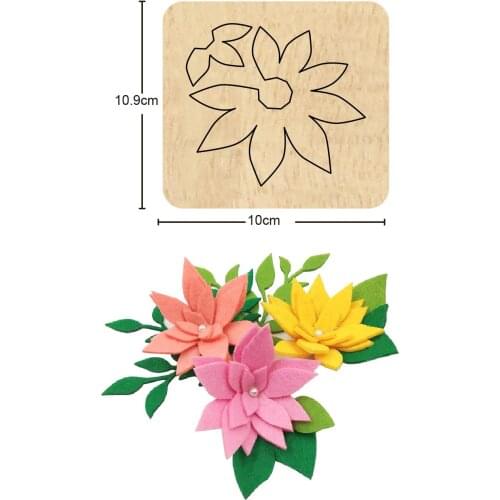 Flowers Candle Pad Cutting Wood Dies 2020 New Xmas Decor Craft Wooden Die Suitable for Common Die Cutting Machines on the Market