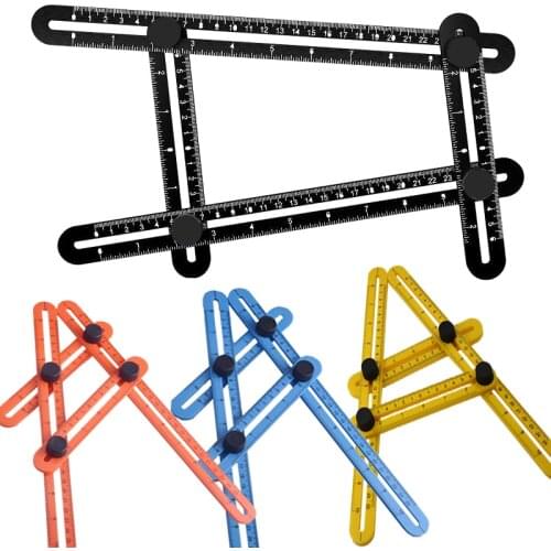 Professional template tool multi-function angle measuring protractor multi-angle ruler builder craftsman engineer layout