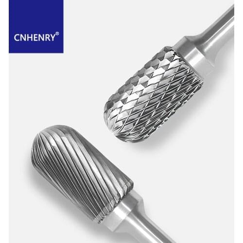 Rotary File C-type Tungsten Carbide Burr Cylinder Shape Radius End Milling Cutter Double Cut Rotary Burr File