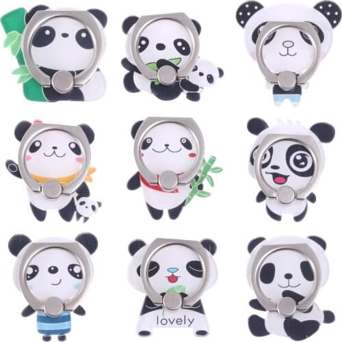 Panda Cute Animal Mobile Phone Stand Holder Finger Ring Smartphone Cartoon Holder