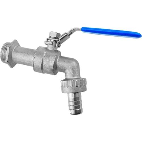 3/4Inch Ball Valve Stainless Steel V4A Outlet Valve Garden Irrigation Valve Anti-rust Water Pipe Connector Water Tap