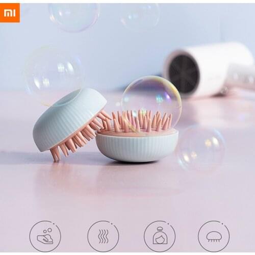 Xiaomi Jordan Judy Silicone Head Body Scalp Massage Brush Comb Shampoo Hair Washing Comb Shower Brush Bath Spa Massage Brush