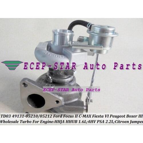 TD03L4 49131-05210 49131 05210 49S31-05210 Turbo For Ford C-MAX Fiesta VI HHJA HHUB 1.6L Jumper For Peugeot Boxer 3 4HV PSA 2.2L