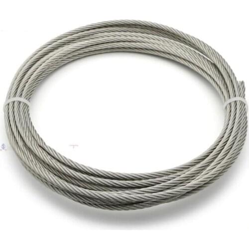 Stainless Steel Wire Rope / High Strength Durable / Soft Lifting Rope 2MM Traction rope 50Meter