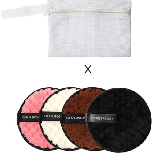 Inspired Magic Lazy Clear Water Double-Sided Makeup Remover Powder Puff Wash Sponge Cleaning Sponge 4 Strap Buggy Bag