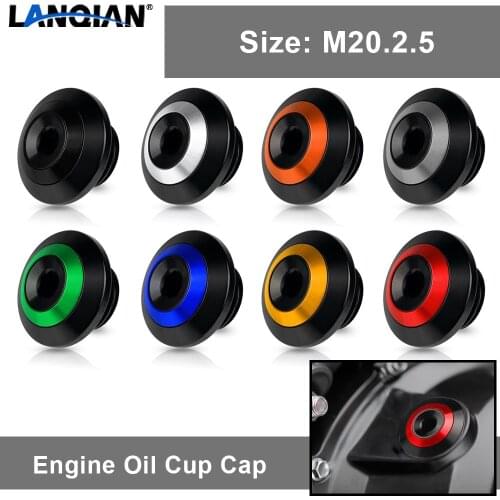 For Ducati HYPERMOTARD MONSTER MULTISTRADA PANIGALE 748 749 916 999 M20*2.5 Motorcycle Engine Oil Filter Cup Plug Cover Screw