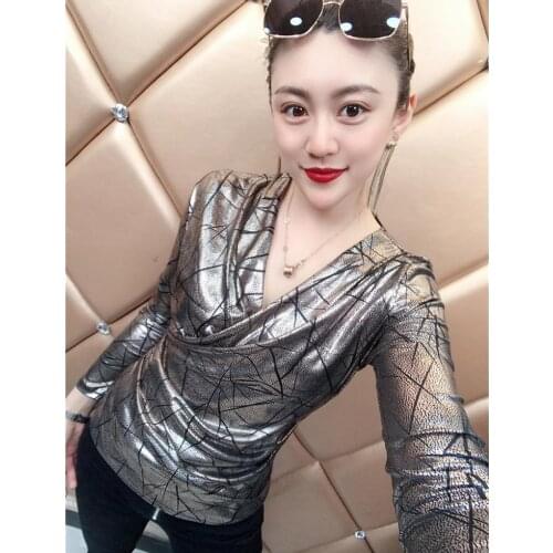 Women 2021 Spring Autumn Casual Blouse Shirt Top Blusas Mujer De Moda Fashion V-neck Long Sleeve Blouses Blusa Feminina Top A371