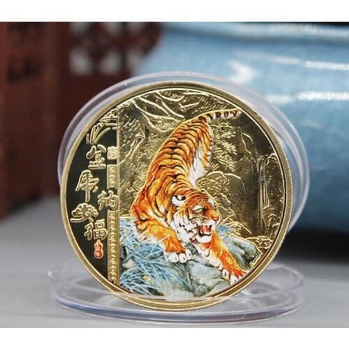 2022 China New Year Of Tiger Original Commemorative Coin Tiger Year Coins