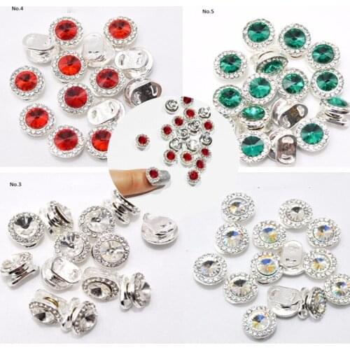 1PC High Speed Spinning Crystal Nail Rhinestone Spin Glitter Rotatable 3D Nail Jewelry Spinner Rotating Manicure Supplies