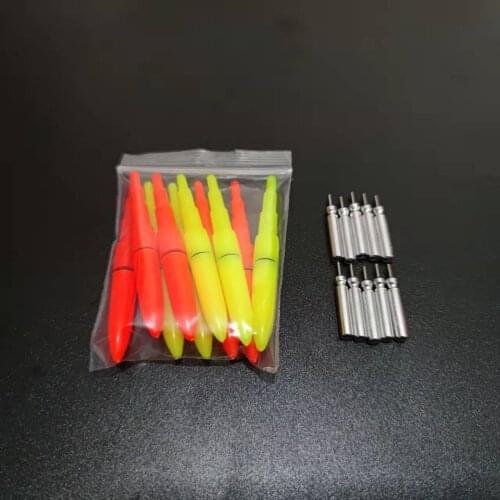 10pcs/lot Red/Yellow Lightsticks Fishing Float Accessory LED Electric Light stick Night Fishing Tackle Tool No Battery 418