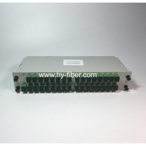 1x 32 PLC Splitter Cassette Package With SC/APC adapter High Quality Suitable for FTTH terminal box 10pcs