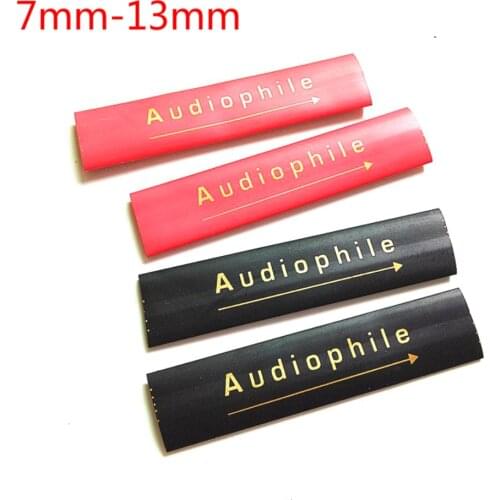 20Pcs Hifi audio speaker cables Tube RCA/XLR wire Polyolefin Shrinking Assorted Heat Shrink Tube Cable Insulated Tubing 13mm
