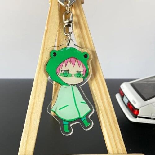 The Disastrous Life of Saiki Kusuo Anime Keychain Transparent Double-sided Pendant Acrylic Key Ring Holder Bag Charm Teens Gift