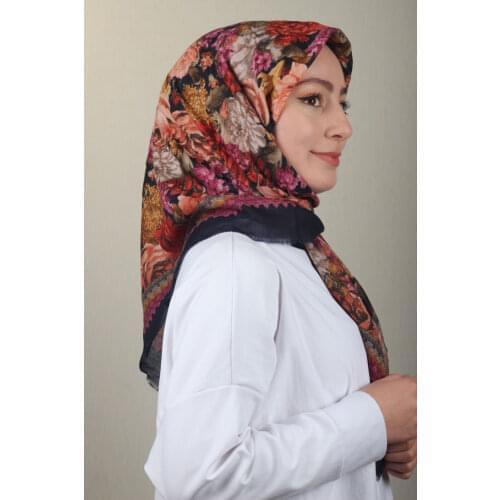 BONJELA PATTERNED COTON SCARF-DESEN-67-RENK-09