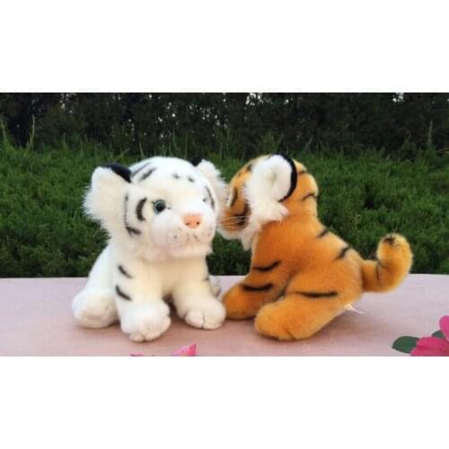 One piece cute plush tiger toy lovely high quality sitting tiger doll gift about 20cm 2767