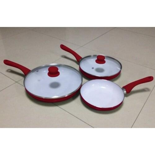Ceramicore ceramic pan ceramic coating pot flat buzhanguo frying pan 5 piece set