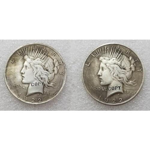 Peace Dollar Two Face Coin(1922) COPY COINS