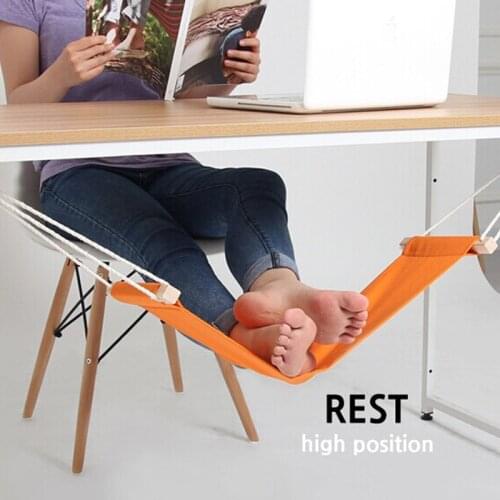 Creative Mini Footrest Hammock Under Table To Ease The Fatigue of Foot Stretching Telescopic Feet Hammock for Work or Outdoor